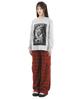 KATHARSIS Check Belt Pants Red One Size