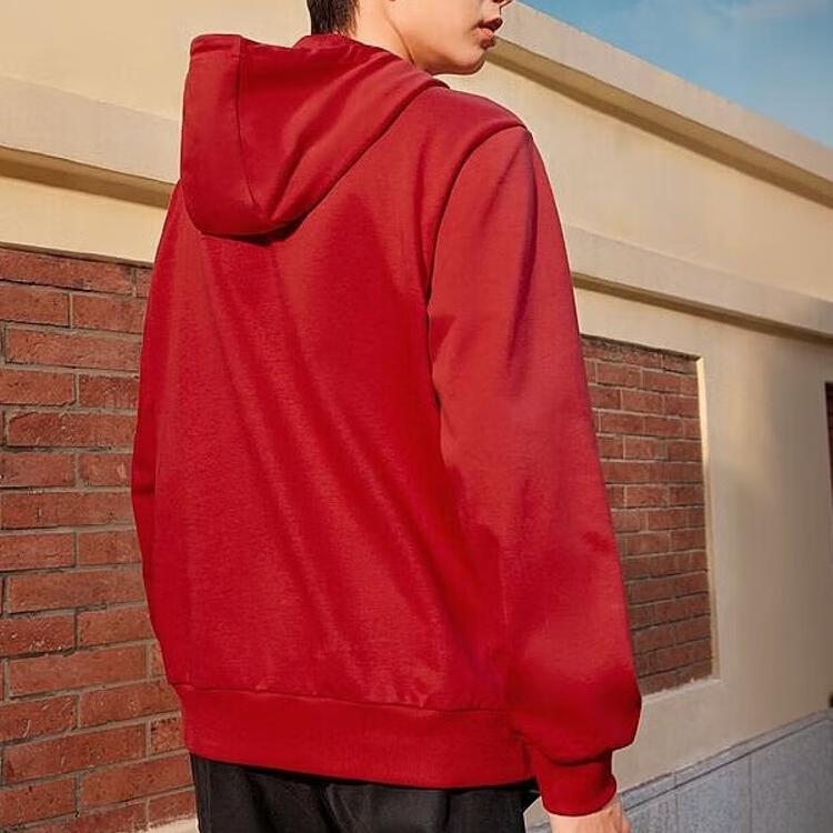 Skechers New Year Series Printed Pattern Knitted Hoodie Unisex Hoodies Light-Red L124U051-03LC