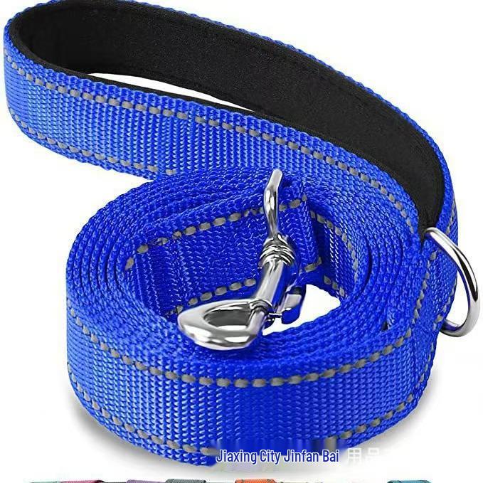Reflective Anti-Jerk Medium Dog Training Leash with Hand Protector
