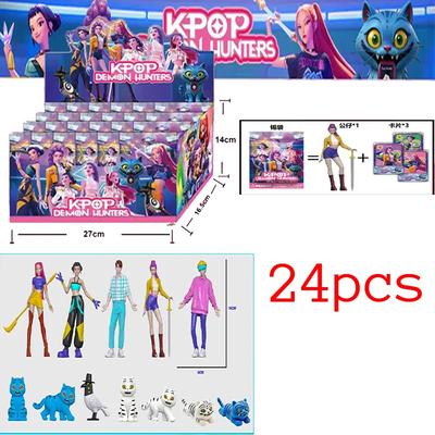 Anime Figür K-pop İblis Avcıları Kutulu Kawaii Erkek Kız Çocuklar İçin Hediyeler Hayranlar Cadılar Bayramı Noel Figürü Dekoratif Hediyeler