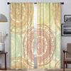 Anti-mosquito Curtains for Living Room Bohemian Style Home Interior Curtains 2 Pieces Partition Tulle for Bedroom Window Curtain