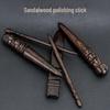 Handcrafted Leather Sandalwood Polishing Stick - Ebony/Rosewood Edge Trimming Tool