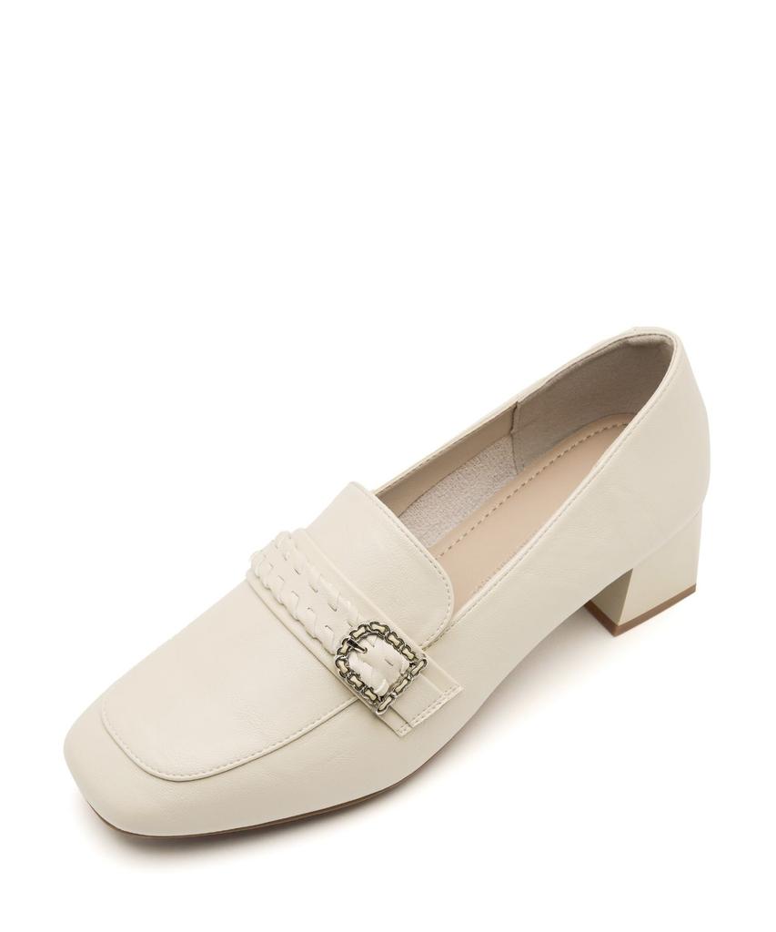 Spur Grace Crocher Middle Loafer 5Cm -Ws9021 (2Color)
