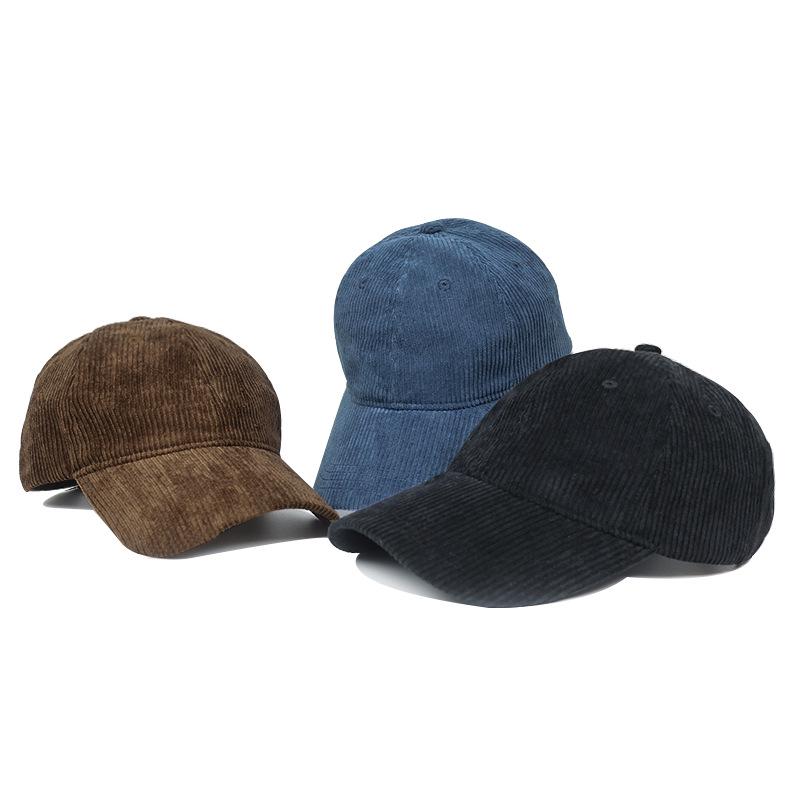 2025 Autumn/Winter Korean Women's Corduroy Duckbill Baseball Cap