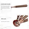 Measuring Spoons Stainless Steel Set of 4 - Rose Gold