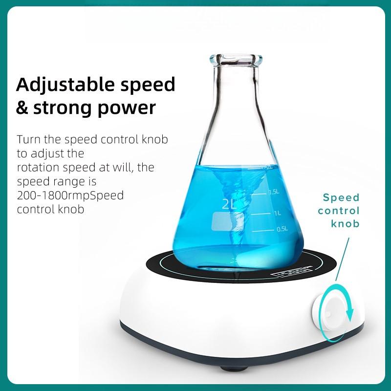 Magnetic Agitator Mini Digital Display Magnetic Stirrer Portable Adjustable Speed Magnetic Mixer Laboratory Equipment