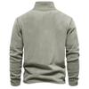 Men's Autumn and Winter Stand-up Collar Half-zipper Long-sleeved Sweater Stand-up Collar Men's Polar Fleece Top