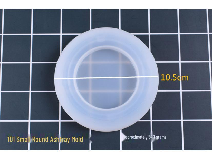 DIY Silicone Mold for Heart, Square, Rhombus, Round, and Plum Blossom Crystal Epoxy Ashtrays