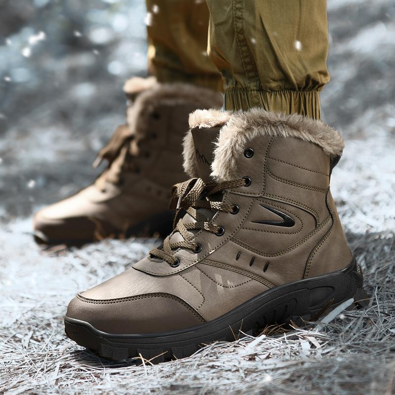Men Winter Snow Boots Super Warm Women Hiking Boots Men's Outdoor Sneakers Men Winter Boots