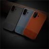 Business Leather Iron On Nylon Fabric Case For For Iphone 17 Air 16 1 14 13 12 Pro Max Plus Borderless Cooling PC Shockproof Cover