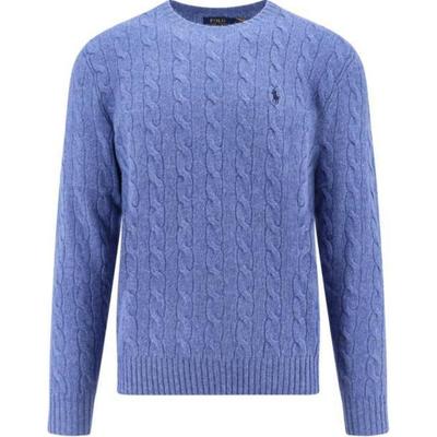 Maglione Girocollo con Logo Ricamato Polo Ralph Lauren Uomo Maglione Blu 710876762-023