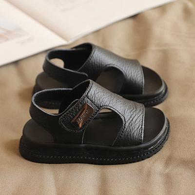 Kindersandalen, männlich, Sommer, 1–5 Jahre alt, weicher Boden, rutschfest, 2 mittlere und kleine Kinder, Sport-Leder-Strandsandalen, 3 Baby, Kleinkind, weiblich
