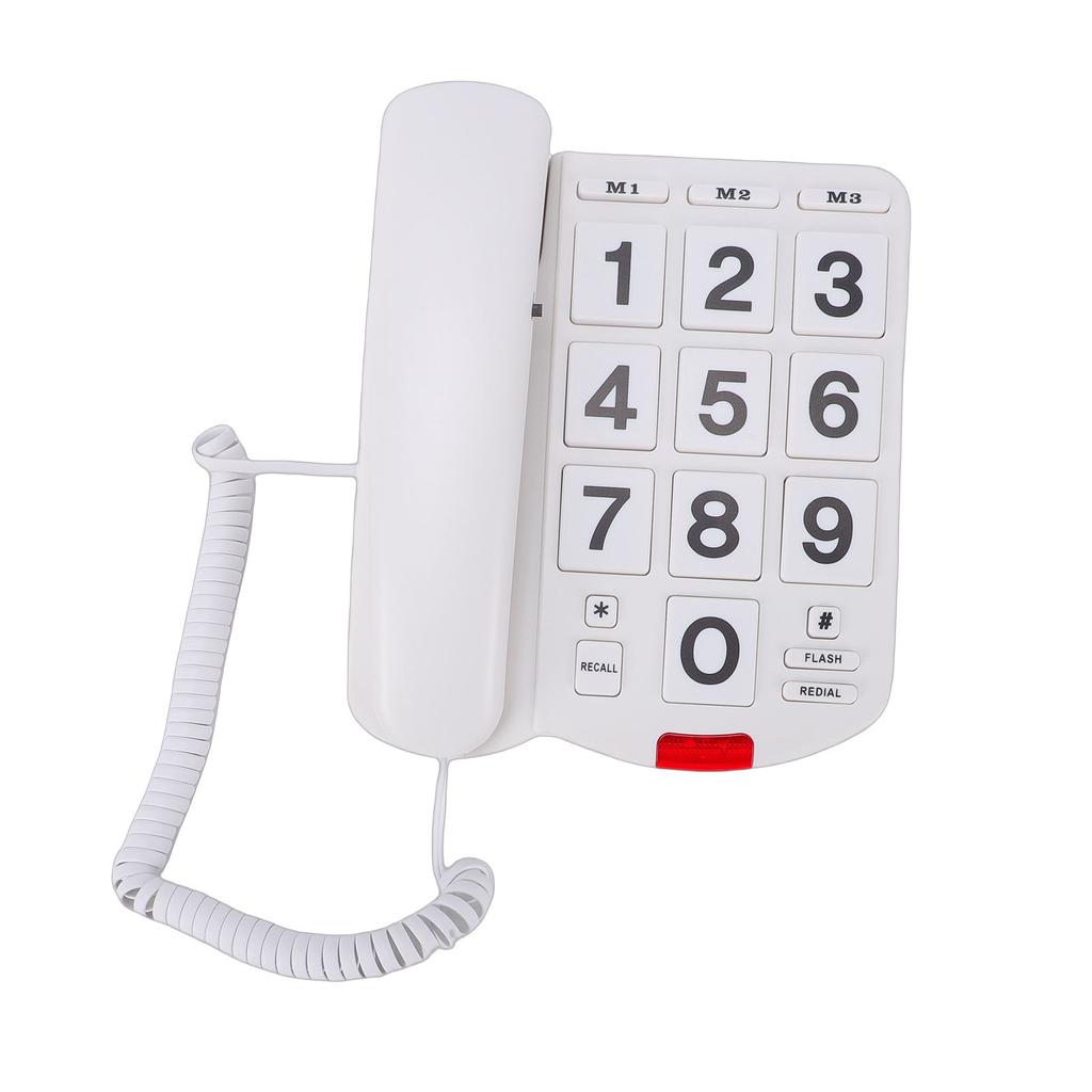 Large Keys Corded Phone   Speed   Landline Phone with 110dB Loud   Flashing Indicator   Function for Seniors