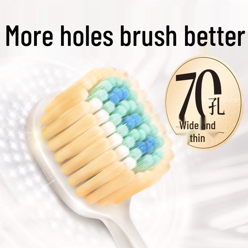Lion FINE CLEAN Ultra-Dense Wide Head Soft Bristle Toothbrush