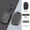 Zinc Alloy Leather Car Folding Key Cover Case Holder Keychain for Hyundai Avante I10 I20 I30 HB20 IX25 IX35/45 TUCSON Accessorie