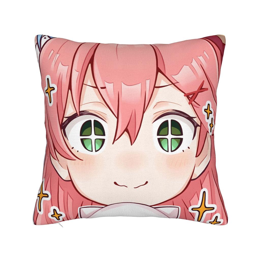 Hot Girl Kawaii Sakura Miko Pillow Case Comfy Pillow Cover For Couch Sofa Bedroom Kawaii Pillowcases