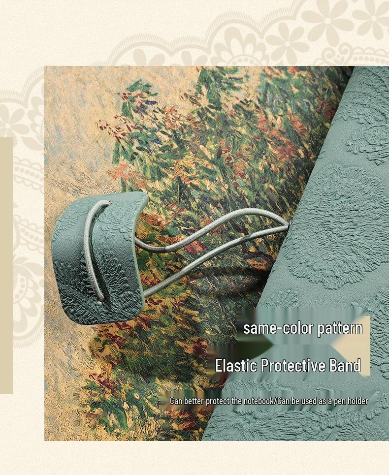 A6 Retro Stamped High-Value Diary and Small Notebook