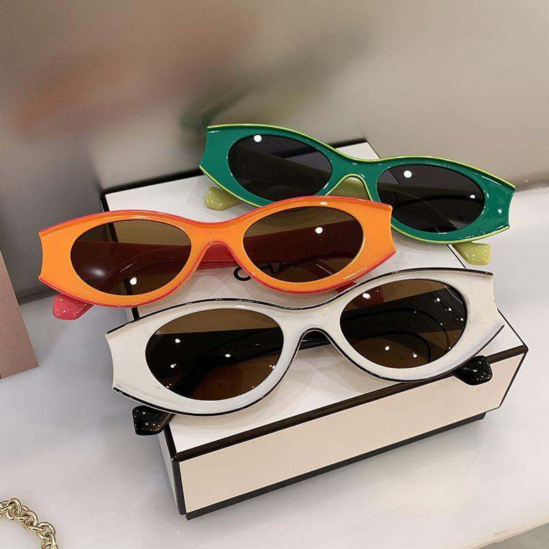 Vintage Cat Eye Frame Sunglasses Women's Men's Sun Glasses Fashion Luxury  Design Eyewear Outdoor Cycling Eyewear UV400