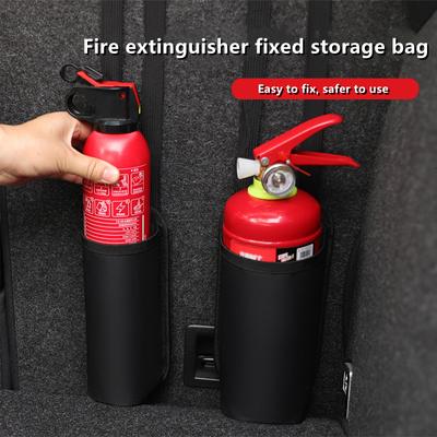 Sac de Suspension Extincteur de Voiture Organisateur de Coffre Sac de Rangement pour Extincteur Support de Dossier de Siège de Coffre Accessoires 2 Tailles