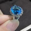 New European and American Fashion High Grade Female Ring Large Grain Bird's Nest Cut Oval Opening Ring