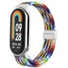 Flettet stropp for Xiaomi Mi Band 8 Elastisk Nylon Solo Loop Justerbart klokkebånd Magnetisk spenne armbånd for Miband 8 NFC