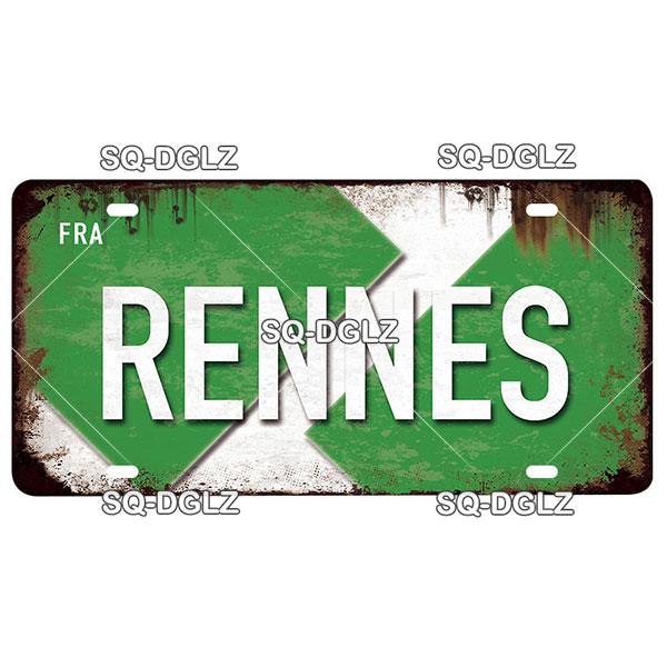 [SQ-DGLZ] Vintage France City Metal Sign Tin Sign Licenses Plate Decor Plaque Metal Vintage Bar Pub Club Home Wall Decoration