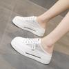 2025 summer new bag head half slippers women's outer wear shoes casual one-pedal lazy thick-soled white shoes sandals