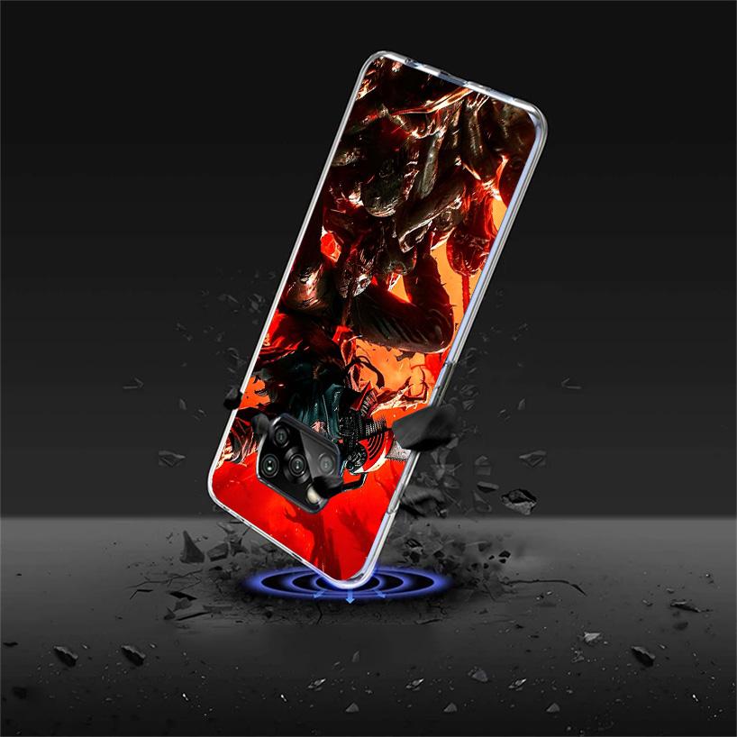 C-Chainsaw Mans Denji Phone Case For Xiaomi Poco X7 X6 X5 Pro F7 Ultra Redmi 15C 15 13 13C 12 12C 10 10A 10C 9 9A 9C 9T Shell Po