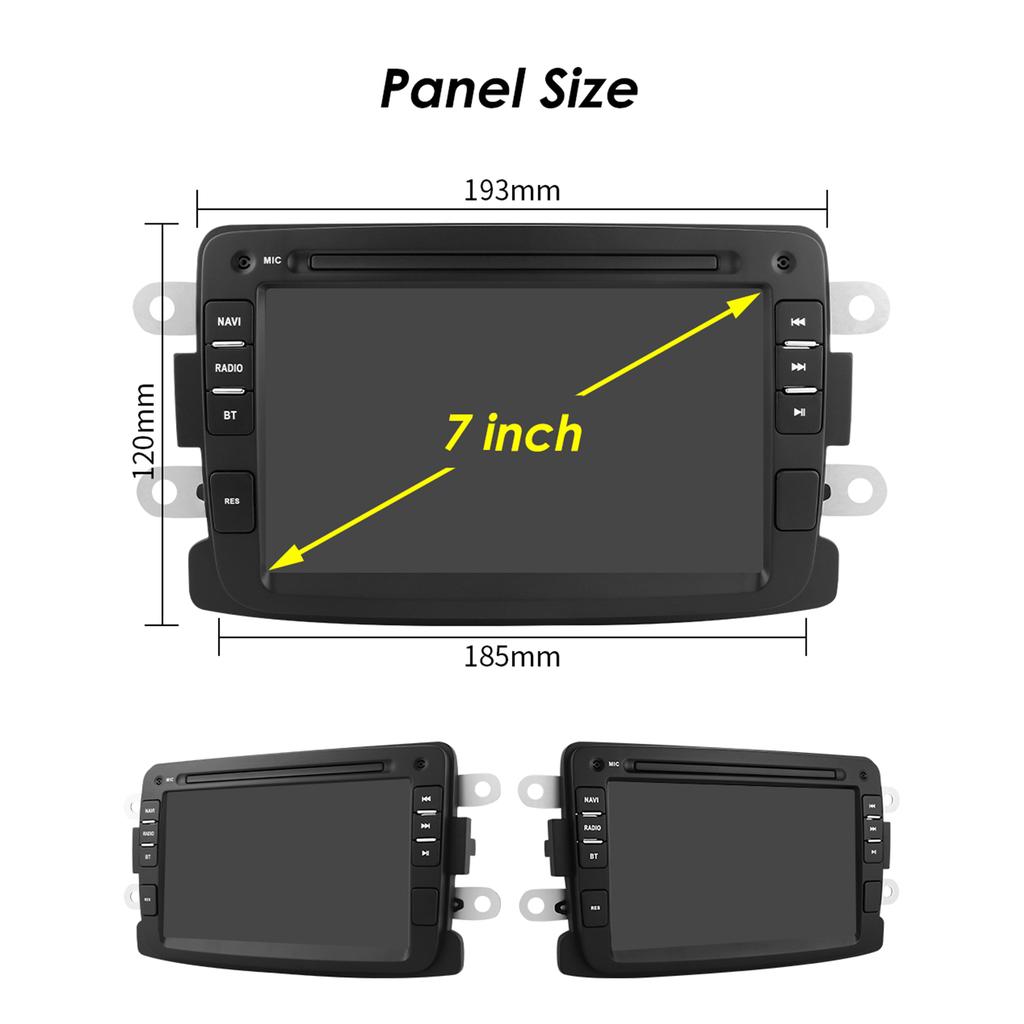 Hizpo Inteligentne RDS 7862 2din Android Autoradio dla Dacia Logan Dokker Duster Sandero Lodgy Renault Captur Symbor Duster Lada Xray 2 Multimedia GPS