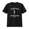 I Survived A Knee Replacement X2 T Shirt Vintage Washed Fashion Slightly Graphic Casual Soft Unisex Designer Clothes Breathable