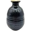 Mino Ware Jug and Cup Half Sake Black Made in Product Number "Gold Glaze" Set, Set, Glaze/Gold Finish, 1.5-cup Set, Tableware, Gift, Father's Day,