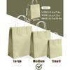 Qiqee 24PCS Medium Gift Bag with Handles Bulk 11"x5"x8" Gift Bags Eggshell Green Bags Multiple Uses (Medium Size)