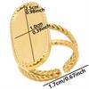 6pcs/lot Gold Plated Stainless Steel Base Rings Settings DIY Blank Knuckle Rings for Women Jewelry Charms Never Fade Wholesale