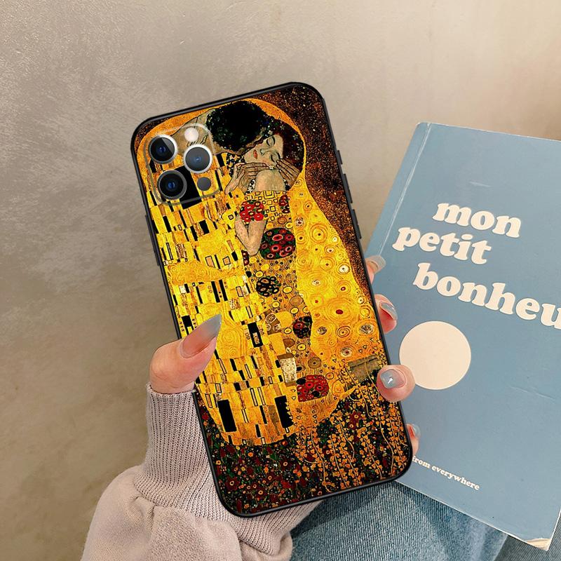 Gustav Klimt Case For iPhone 17 Air 16 15 14 13 11 12 Pro Max 13 mini XR 15 16 Plus 16e Back Cover Shell