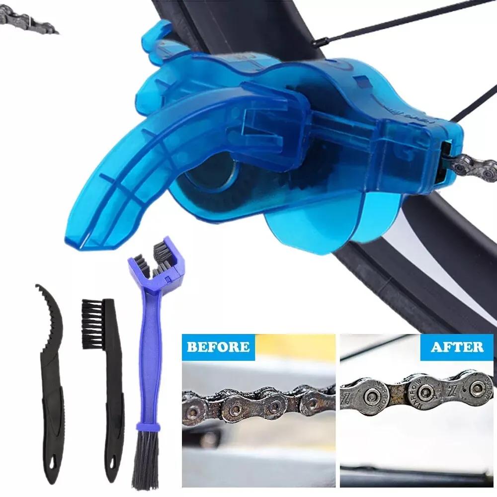 Bike Protection Oil Portable Outdoor Mountain Bicycle Repair Tools Bicycle Chain Cleaner Cycling Cleaning Kit Bike Wash Tool Set