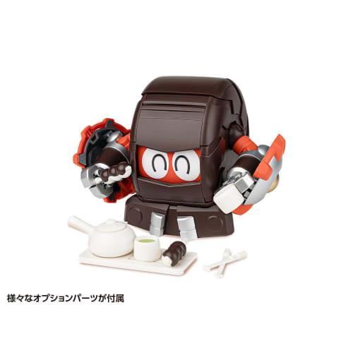 Wave Tachibana Neko Kogyo QOSMOS Series Bee Robo Kabutack Gerotan & Dangoron Set, Non-Scale, Approximately 10cm Tall, Pre-Colored Plastic Model Kit, K