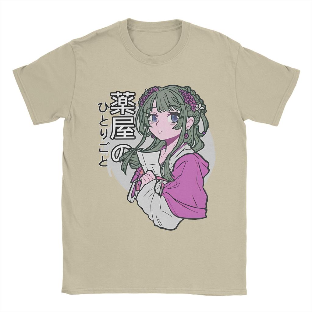 Maomao Anime T-Shirt Men Women The Apothecary Diaries Novelty 100% Cotton Tees Crewneck Short Sleeve T Shirts Summer Tops