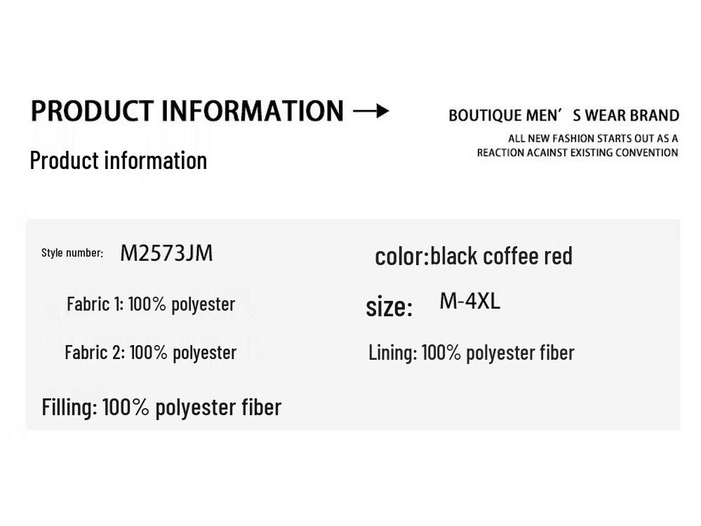 Jeep Men's American Retro Thickened Warm Padded Jacket