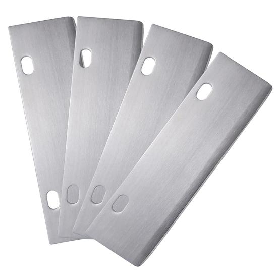 1 Set Grill Tools Grill Scraper Edge Sharper Blade Replacement Stainless Steel Outdoor Barbecue Cleaning Tools Heavy Duty BBQ Accessories