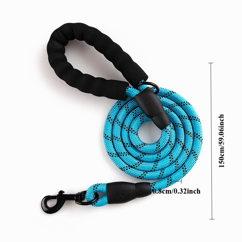 150Cm Strong Dog Leash Pet Leashes Reflective Leash For Big Small Medium Large Dog Leash Drag Pull Tow Golden Retriever