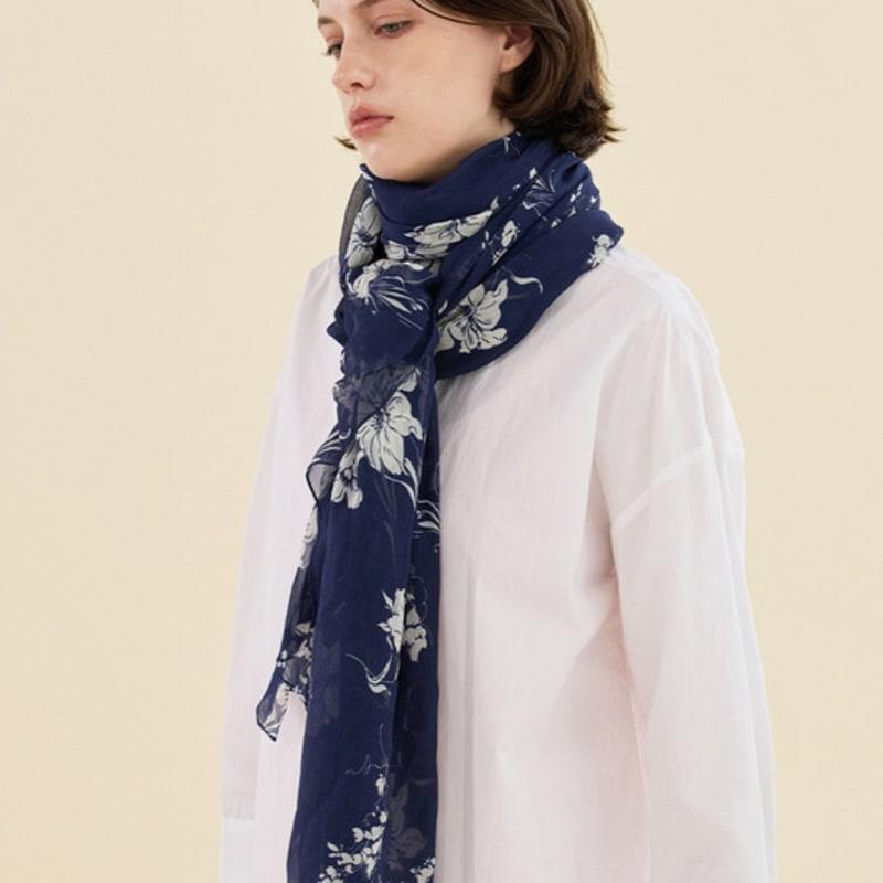 2DREAMERS Midnight Bloom Long Scarf