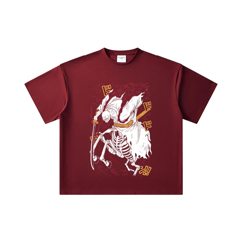 260 GSM Double Yarn 32 Count 100% Cotton One Piece V14 Nusjuro Print Unisex Heavy Cotton T Shirt