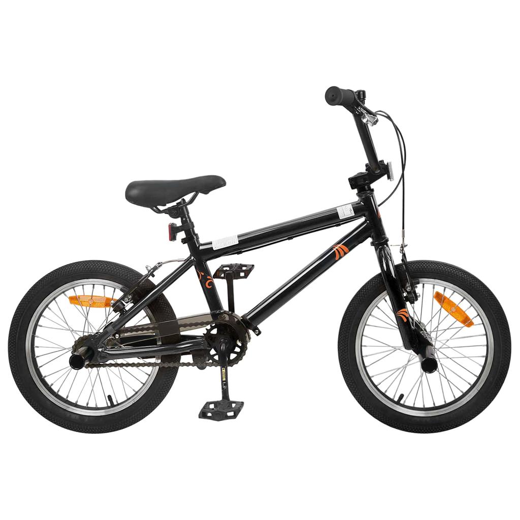 BMX Bike 16 Inch for 5 8 Years Old Black