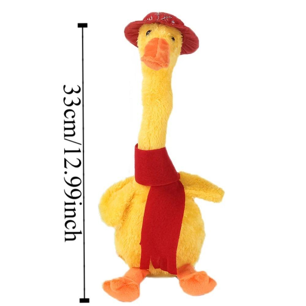 Talking Animals Electric Duck Plush Toy Music Singing Dancing Duck Toy  Children