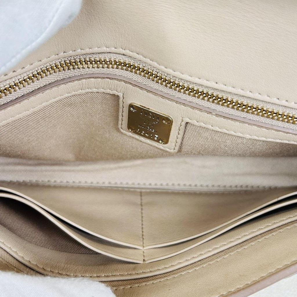 [Pre-Owned] Millie Visetos Monogram Envelope Bag Chain Bag Leather Crossbody Bag Small - Very Good #3A2DX9