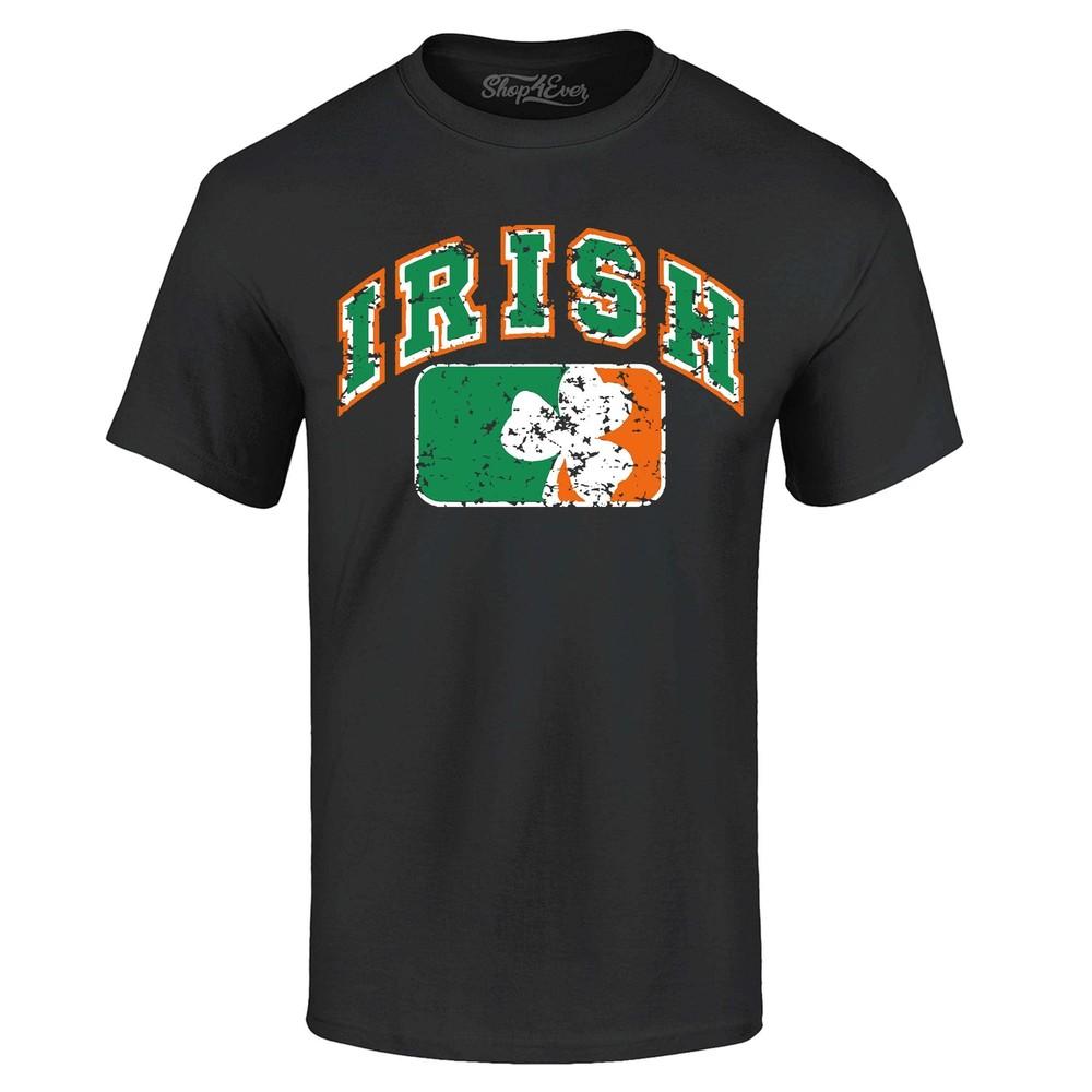 

Vintage Irish Shamrock Flag T-shirt St. Patrick s Day Clover Shirt 4XL