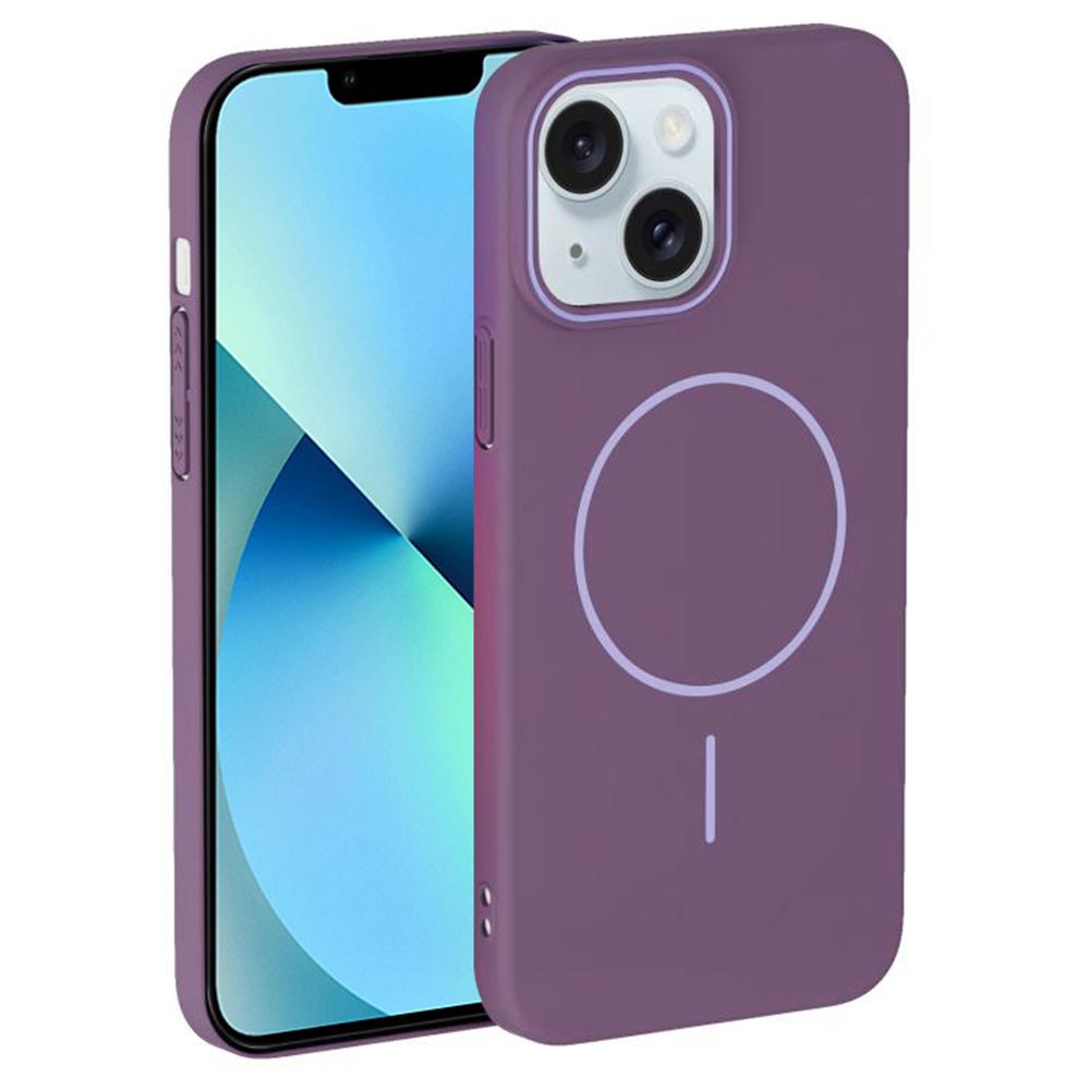 

For iPhone 13 Case Compatible with MagSafe Slim PC Phone Back Cover Purple