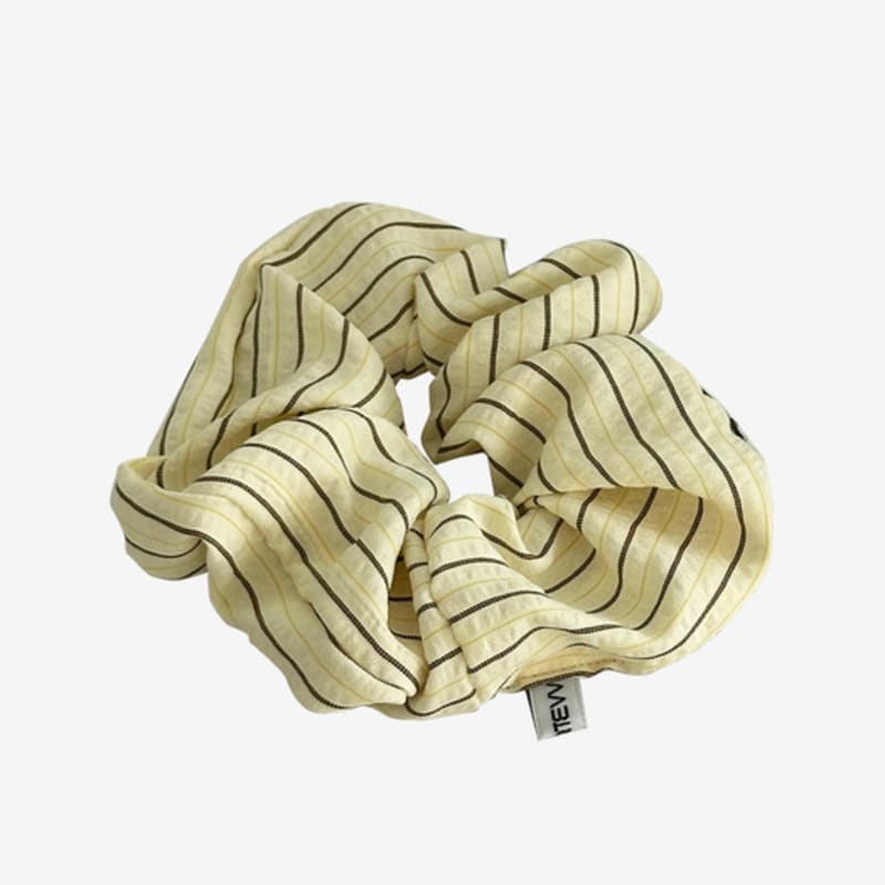 

quartevv резинка-скранчи в полоску Daylin - желто-бежевый Yellow Beige