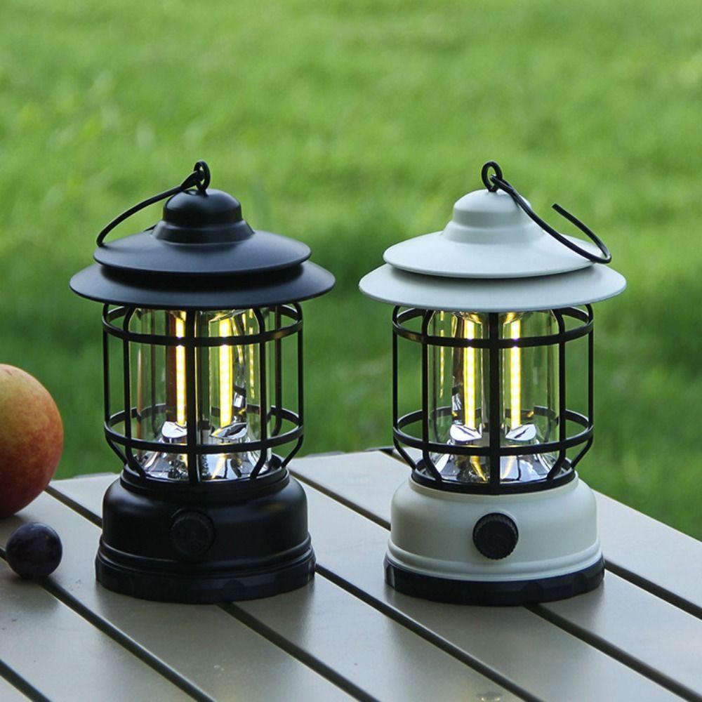 Wear-resistant Camping Light Rechargeable Fishing Lamp Atmosphere Light  Garden Lighting