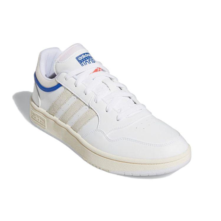 Adidas Hoops 3.0 Chalk White Unisex Sneakers Cloud-White Core-Black GZ1346
